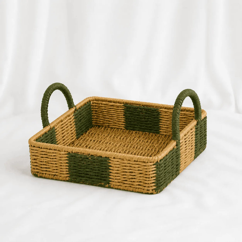 Seagrass Serving Trays – Round, Set of 3 (Alternate Weave) – Rajpoot Flower House