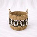 Woven Baskets with Tall Handles – Set of 3 – Rajpoot Flower House