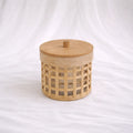Lidded Bamboo Canisters – Set of 3 – Rajpoot Flower House