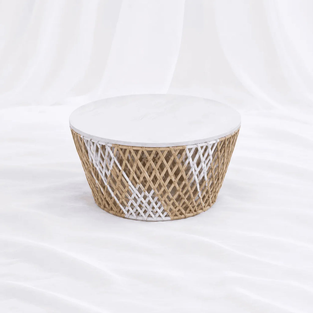 Woven Drum Tables – Set of 3 – Rajpoot Flower House