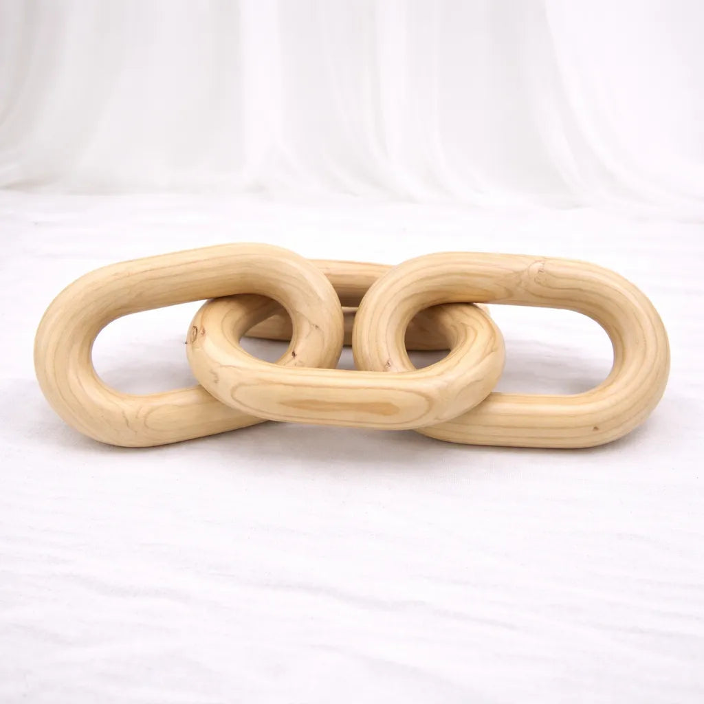 Wooden Chain Link Sculpture – Rajpoot Flower House