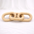 Wooden Chain Link Sculpture – Rajpoot Flower House