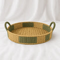 Seagrass Serving Trays – Round, Set of 3 (Classic Weave) – Rajpoot Flower House