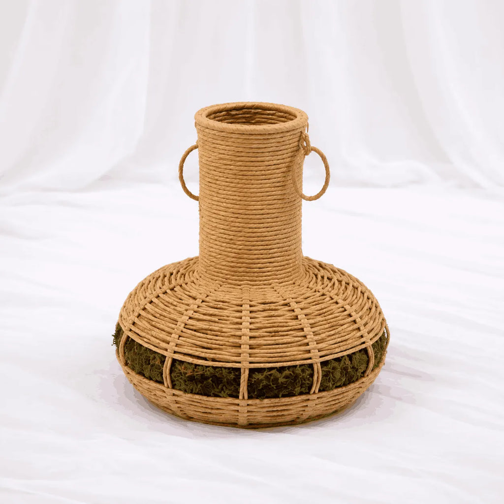 Woven Rattan Bottle Vase – 3 Sizes – Rajpoot Flower House