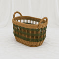 Woven Baskets with Side Handles – Set of 2 – Rajpoot Flower House