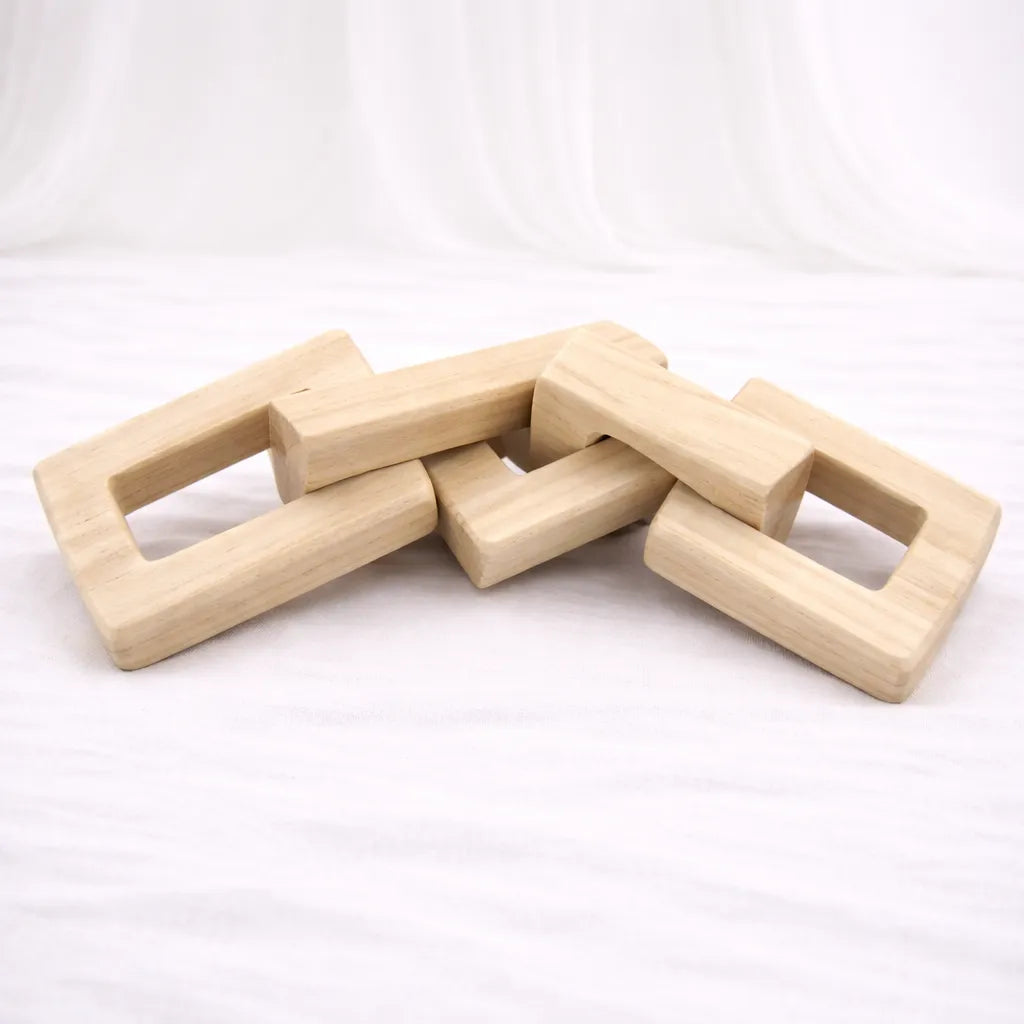 Wooden Knot Sculpture – Mini Link (12 cm) – Rajpoot Flower House