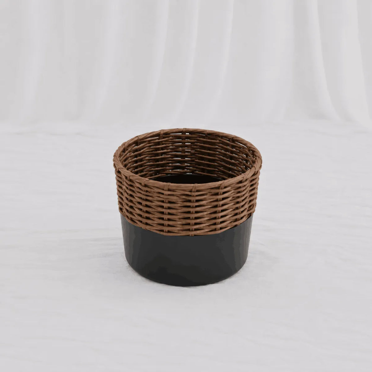 Woven Basket Planters – Dark, Set of 3 – Rajpoot Flower House