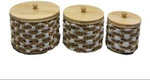 Woven Storage Canisters – Set of 3