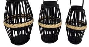 Rattan Cage Lantern – 3 Sizes – view 2