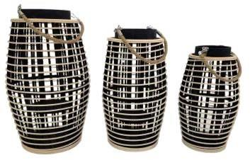 Woven Cage Lantern with Lid – Lattice Weave, 3 Sizes