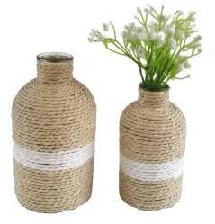 Seagrass Bottle Vase – Mini (16 cm)