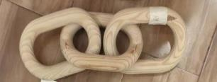 Wooden Chain Link Sculpture