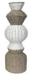 Tall Woven-Effect Decorative Vase (70 cm)