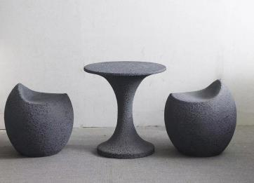 Stone-Look Accent Chair & Table Set