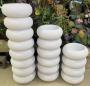 Nested Ceramic Pots – Style C (Set of 3)