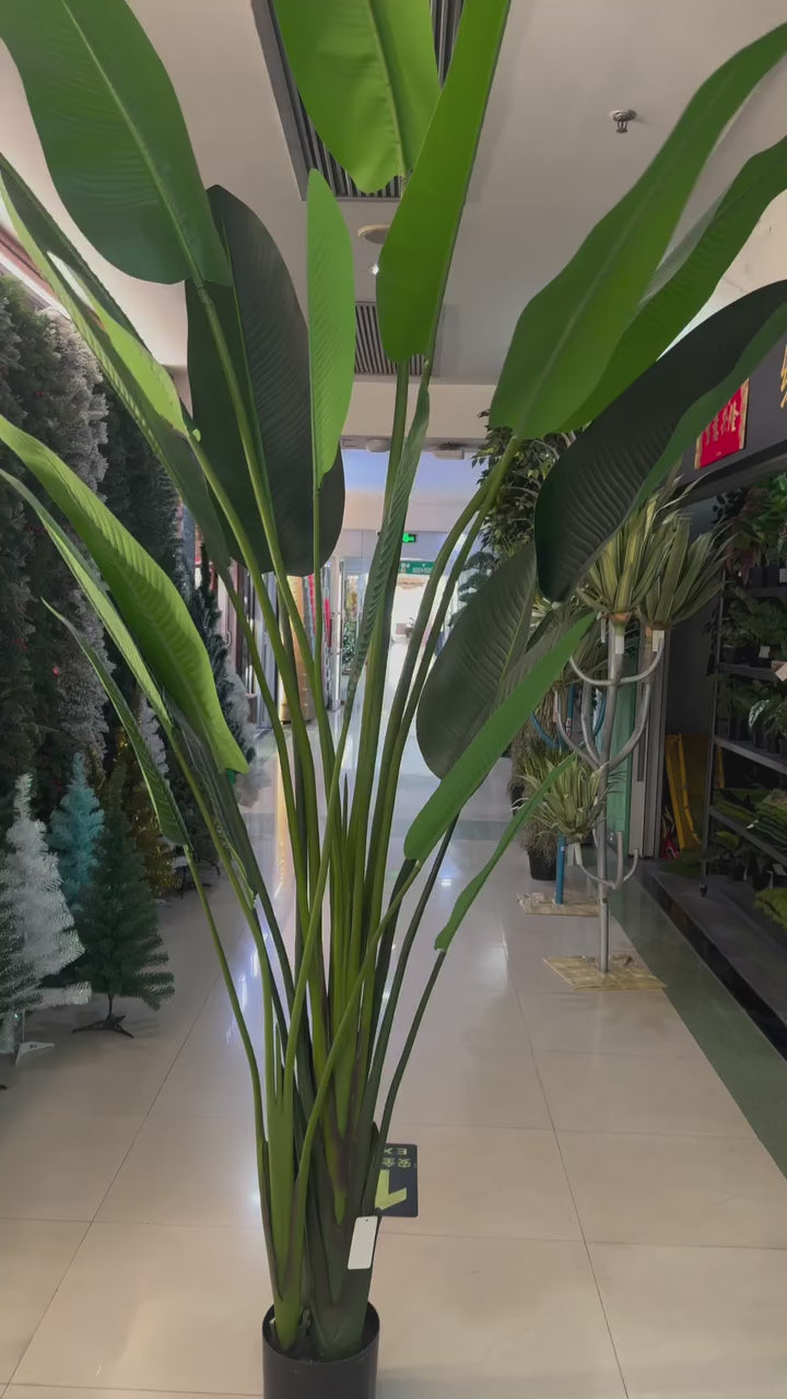 6ft Large Artificial Banana Tree – Realistic Faux Tropical Leaf Floor Plant